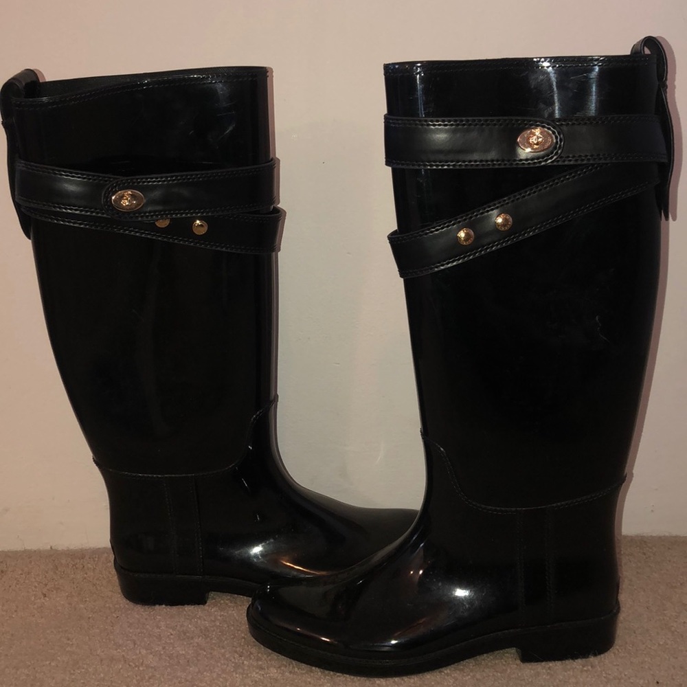 Black Coach Rainboots